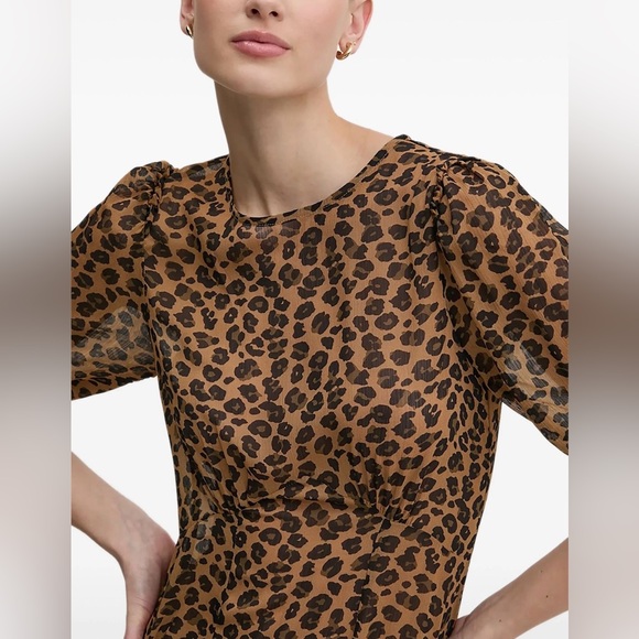 Drop Waist Leopard Print Dress - Picture 10 of 10